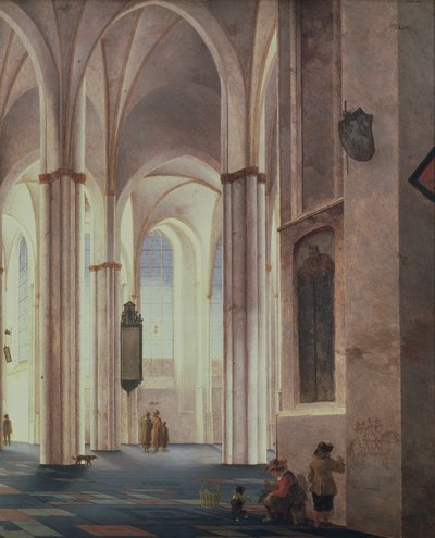 El interior de la Buurkerk en Utrecht, 1644 de Pieter Janszoon Saenredam